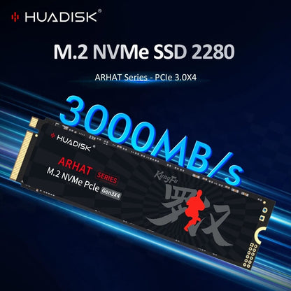 HUADISK M2 SSD NVMe 128GB 256GB 512GB 1TB 2TB SSD M.2 2280 PCIe 3.0 TLC Chip SSD Disco Rígido Interno de Estado Sólido para PC Laptop Desktop