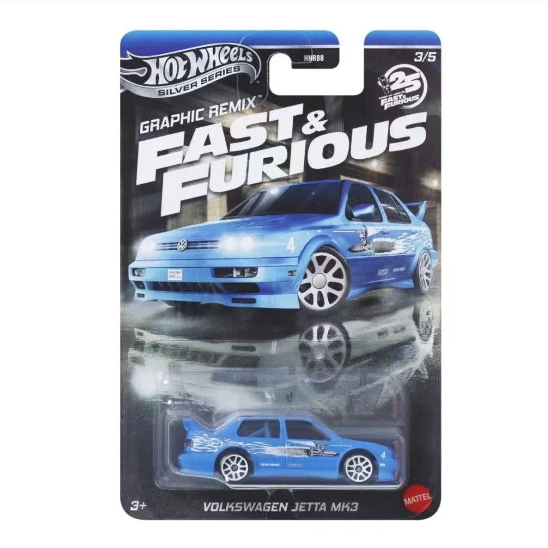 Hot Wheels HNR88-L Fast & Furious Series Alloy Cars,Lancer Evolution,Honda S2000,Nissan Silvia,1:64 Collectors Toy Gift for Kids