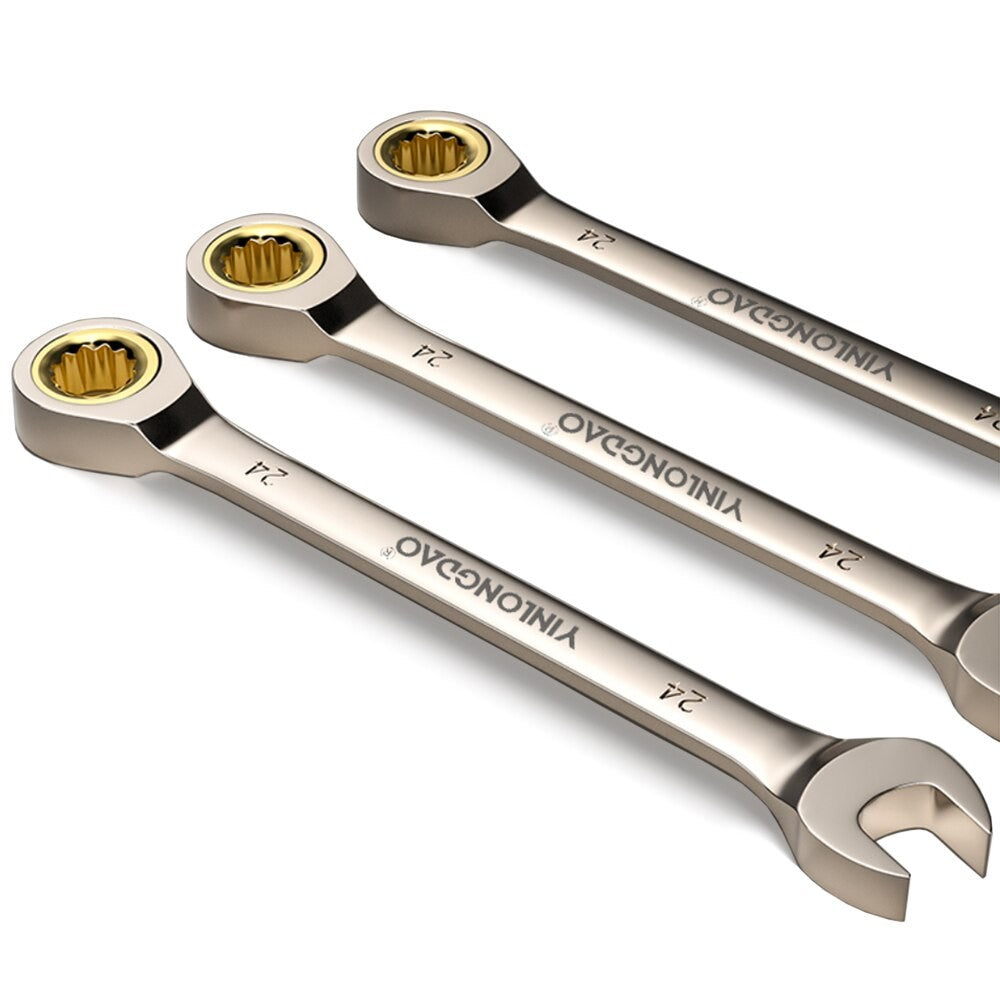 1 Chave Inglesa Chave de Boca Flexível Dourada Chaves de Catraca Torque Chaves Universais para Ferramentas de Reparo Automotivo Ferramenta Manual Métrica