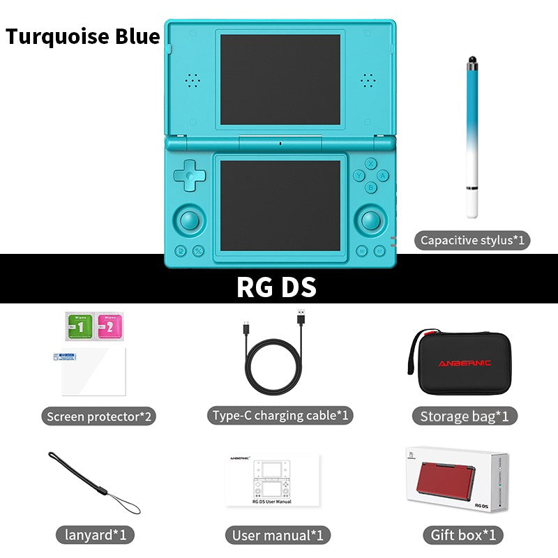 Anbernic RG DS Handheld Game Console 4" IPS Dual Screen Android 4000mAh Flip Video Games Player Supports RixelHK Wifi Streaming