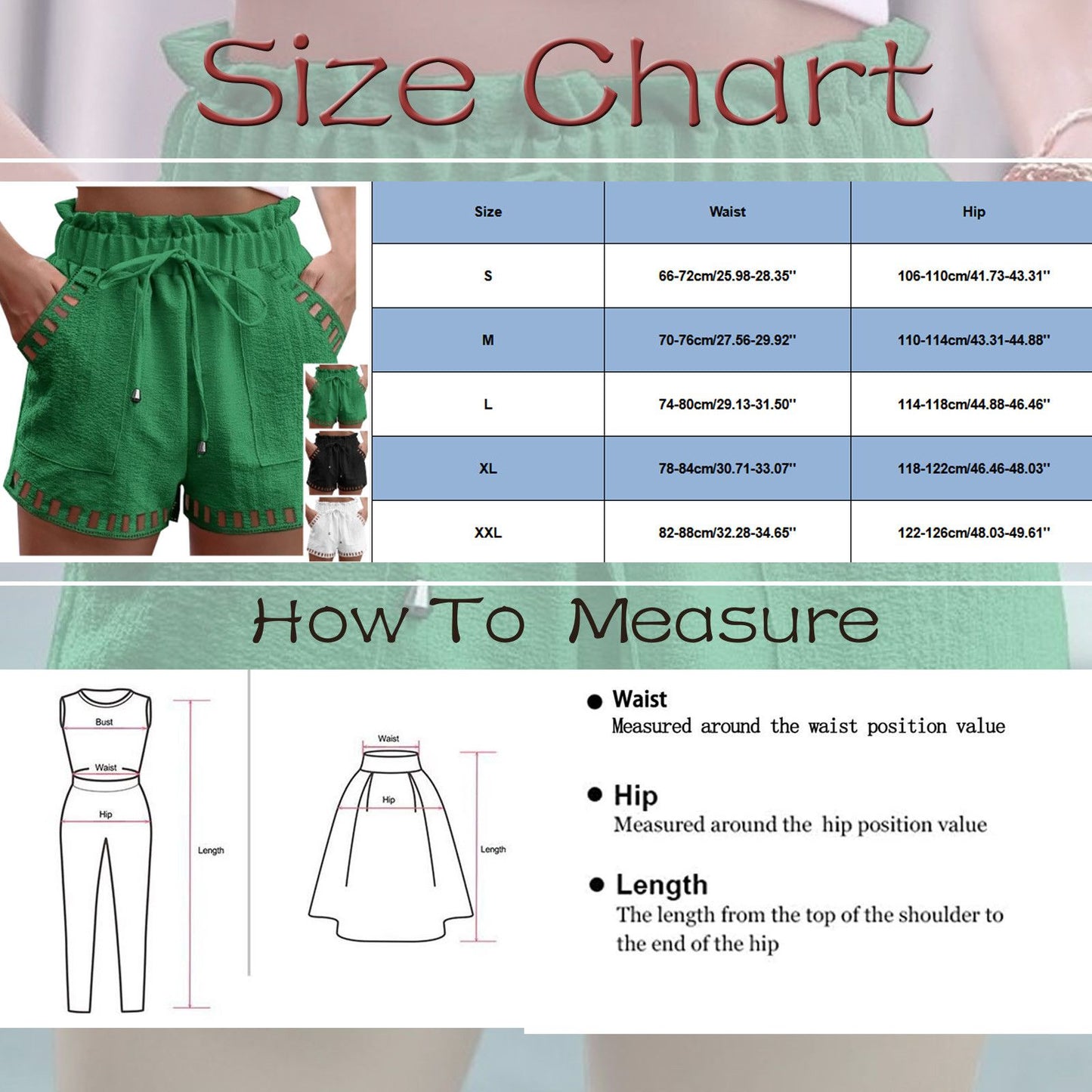 Cotton Linen Shorts Women'S Pants Solid Color Thin Hollow Out Design Trim Pocket Tight Waist Shorts Beachwear White Clothes