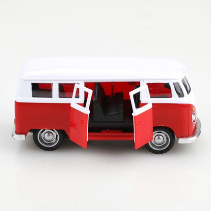 1:38 Alloy Diecast Volkswagen T1 Vintage Van Car Model Classic Pull Back Miniature Vehicle Replica For Collection Gift for Kids