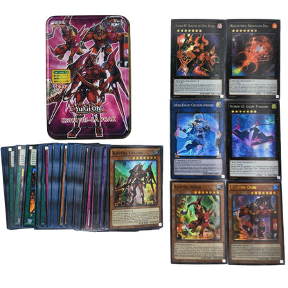 Yu Gi Oh Cards PACK DE DEUS EGÍPCIO Deck de Cartas Inglês TCG Holográfico Dourado Dragão Branco Jogo de Duelo Coleção de Cartas com Caixa de Lata