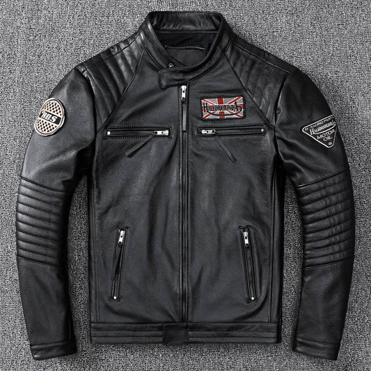 Mens Leather Jacket Autumn Men Clothing Handsome Motorcycle Jackets Two Colors Short Coats Kurtka M?ska Skórzana Slim