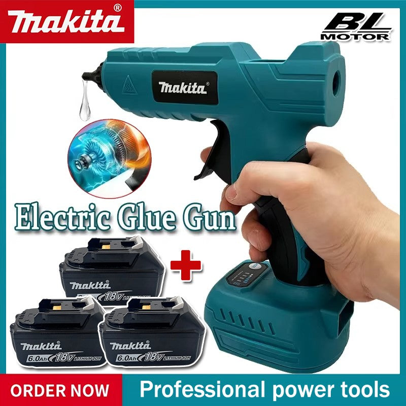 Pistola de Cola Quente Elétrica Portátil Sem Fio Makita Ferramenta DIY de Reparo Soldagem a Quente Bico Anti-queimadura para Bateria 18V