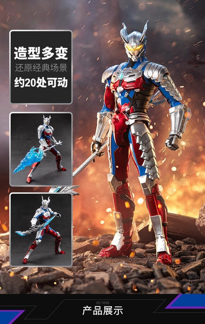 Boneco Articulado Ultraman ZD Toys Kotaro Higashi Terno Zero Terno Tiga Terno Ace Ultra Seven Ultraman Jack Modelo Colecionável Adulto