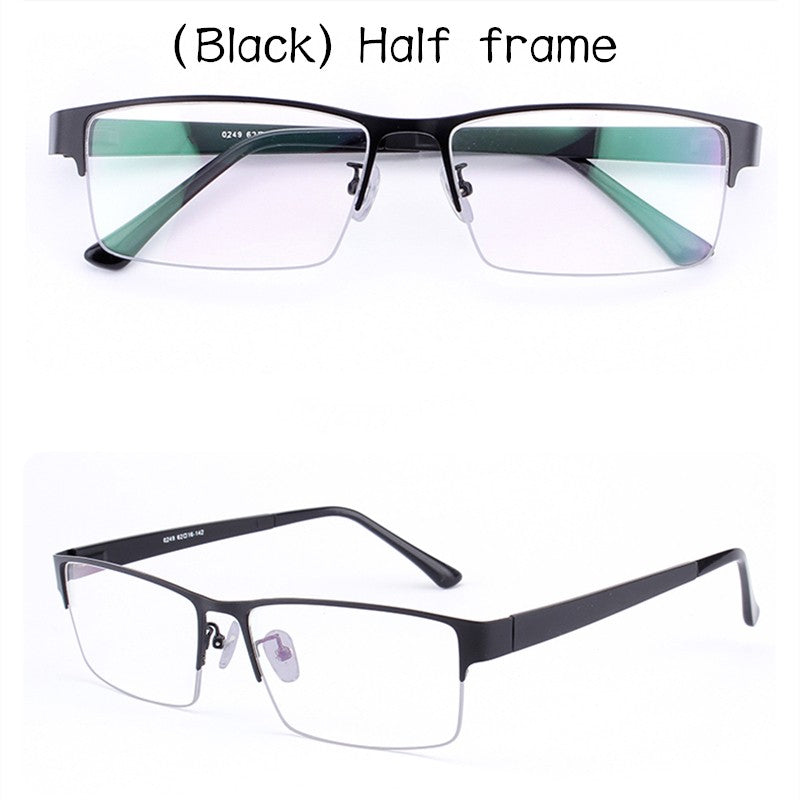 62MM Business Oversized Eyewear Frame Super Large Optical full frame glasses Big Head Metal Big Size reading  Glasses for men