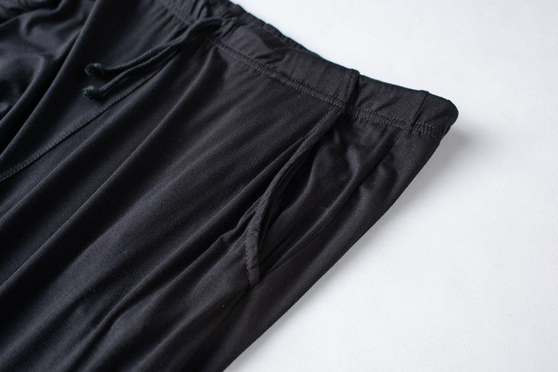 Men's spring and summer new modal pajamas two-piece short-sleeved trousers thin large size loose sports home wear suit sleepwear