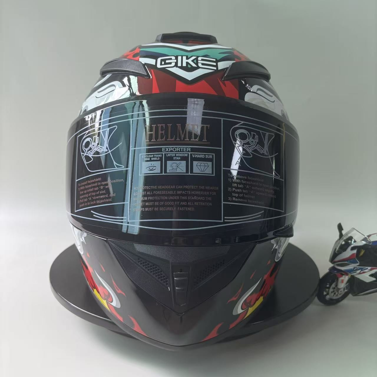 DOT Certified Full Face Motorcycle Helmet for Men And Women Anti-Fog Racing Style Couples Motorcycle Helmet