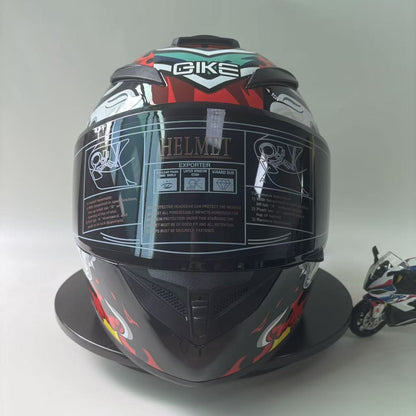 DOT Certified Full Face Motorcycle Helmet for Men And Women Anti-Fog Racing Style Couples Motorcycle Helmet