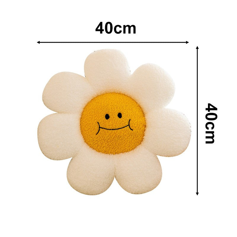 Sunflower Plush Toy Pillow Stuffed Daisy Flower Cushion Flower Shaped Doll Pillow For Kids Girl Bedroom Gift Home And Decor 1 PC