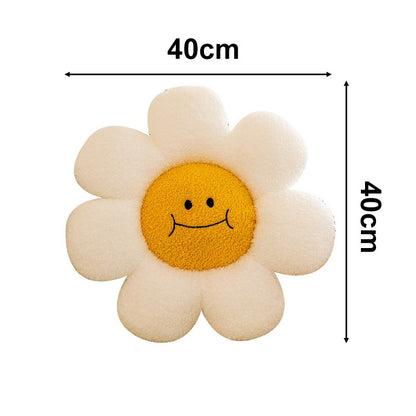 Sunflower Plush Toy Pillow Stuffed Daisy Flower Cushion Flower Shaped Doll Pillow For Kids Girl Bedroom Gift Home And Decor 1 PC