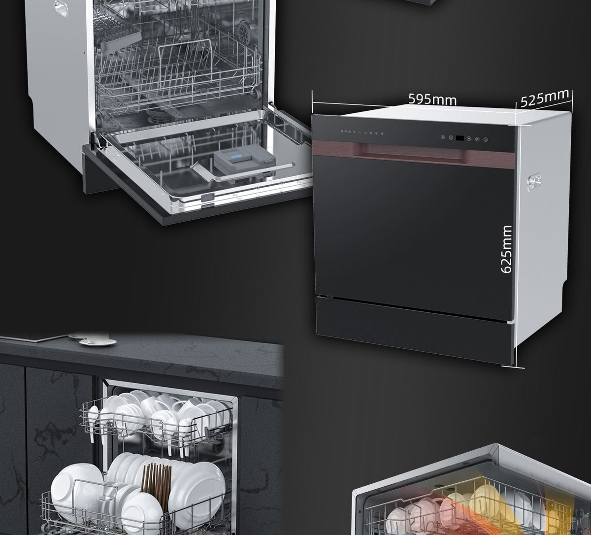 New Design Dishwasher Ultrasonic Smart  Dishwasher