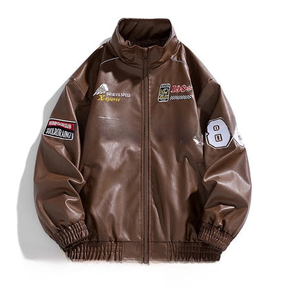 Casual Loose Men's Motorcycle Jacket Street Style Trendy Brand Spring Hot Sale Of The Season New High Street Fashion Couple's To