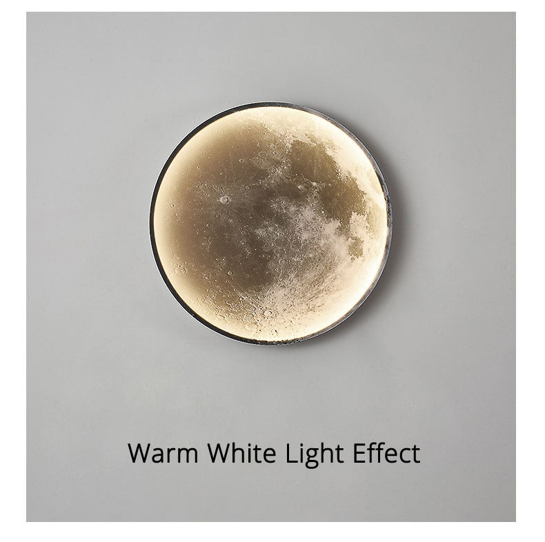 Moon Wall Lamp Living Room Background Wall Ceiling Lamp Art Bedroom Ceiling Lamp Imitating the Moon Surface Decorative Lamp