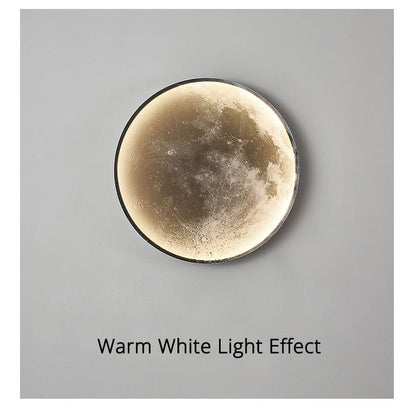 Moon Wall Lamp Living Room Background Wall Ceiling Lamp Art Bedroom Ceiling Lamp Imitating the Moon Surface Decorative Lamp