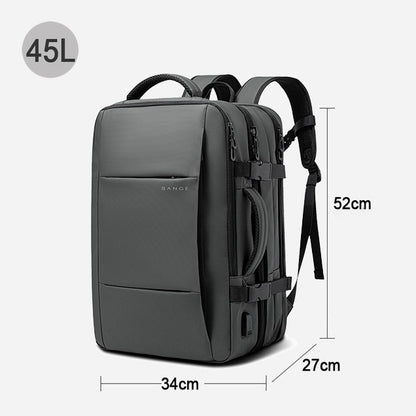 BANGE Mochila Expansível Masculina Impermeável Mochila para Notebook de 17.3 polegadas Masculina Grande Capacidade para Caminhada Viagem Mochilas Masculinas para Homens