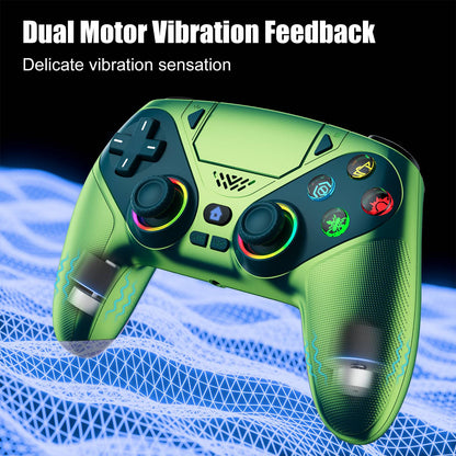 Controller For Playstation 5 PS5/PS5 Pro/Slim/PC,RGB Wireless Gamepad W/Hall Effect Trigger Marco/Turbo Anti-Drift Game Joystick