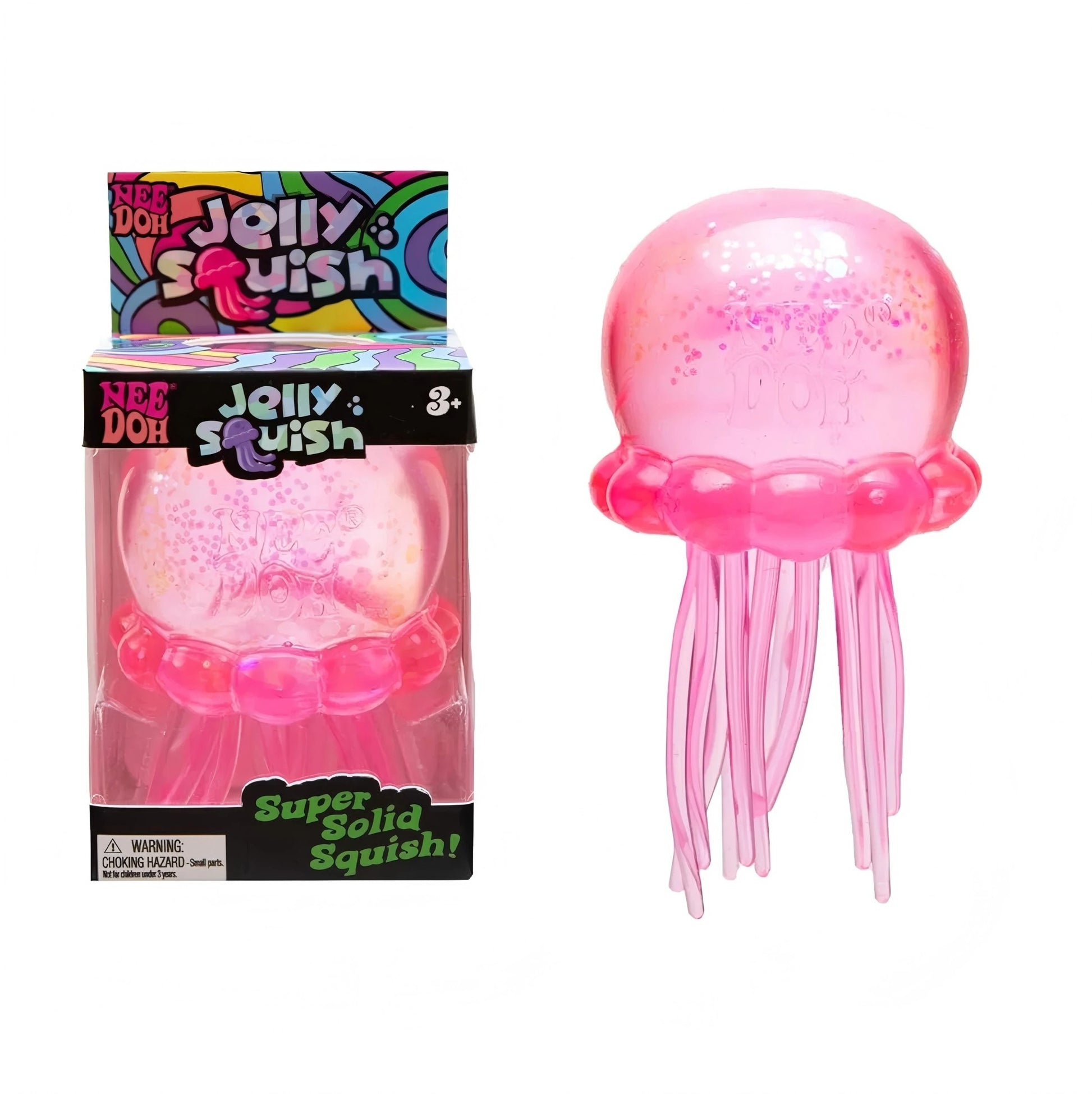 3pcs Nee Doh Jellyfish & Cube Squish Toy - Soft Jelly Squeeze Stress Relief Fidget, Sensory NeeDoh for Kids & Adults 2026@?