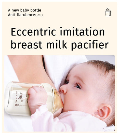 Newborn Baby Items Feeding Bottle 0-6 Months Anti Bloating Anti Spitting Choking Bebe Glass Baby Bottles 160ml Silicone Nipple