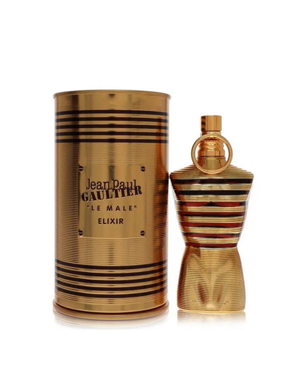 Perfume Jean Paul Gaultier Le Male Elixir 125ml com Notas Marcantes de Baunilha e Lavanda - Perfume Masculino de Luxo