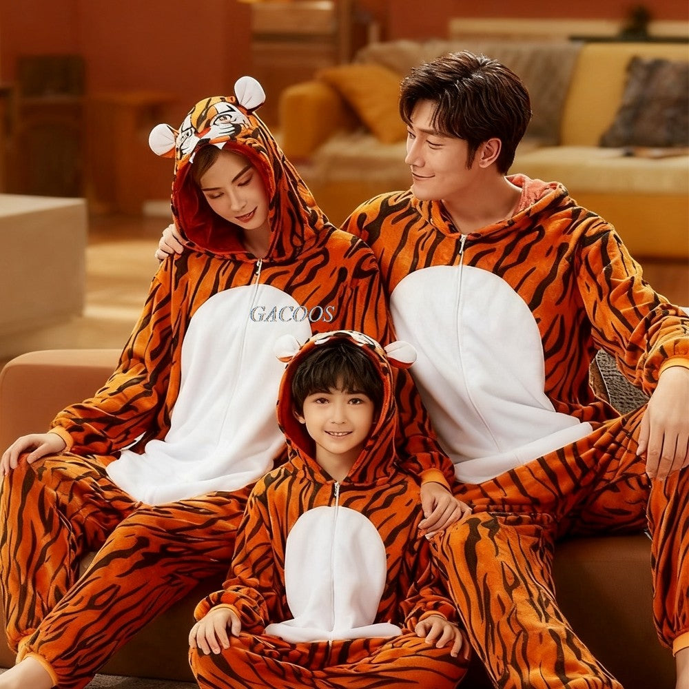 Kigurumi Capybara Onesies Adults Kids Sleepwear Women Men Flannel Cartoon Animal Pajamas Chidlren Halloween Performance Jumpsuit