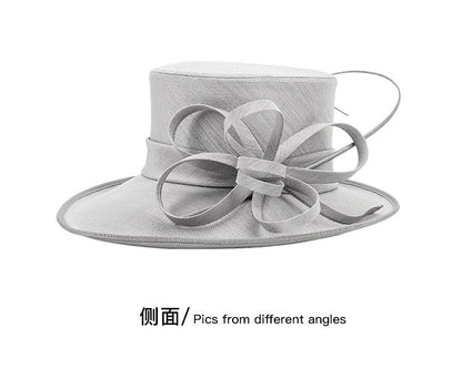 Moda Luxo Moda Pena Chapéu Chá Igreja Elegante Fotografia Cartola Feminina Banquete Fascinator Chapéus Formais de Casamento