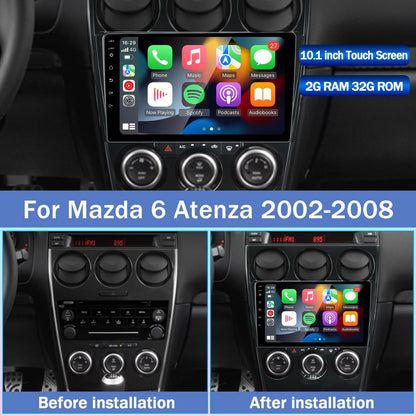 Rádio Automotivo ANYFAR para Mazda 6 Atenza 2002-2008 Android 13 Wireless CarPlay Android Auto GPS Navegação WiFi Bluetooth FM 2G+32G