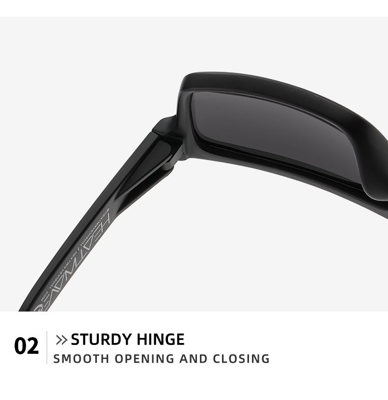 2024 NEW High quality luxury Heat Wave brand Polarized sunglasses square Conjoined lens Women men sun glasses UV400