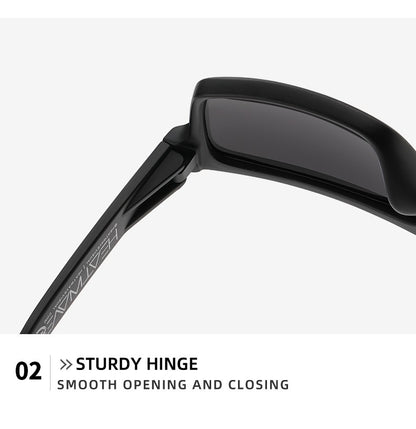 2024 NEW High quality luxury Heat Wave brand Polarized sunglasses square Conjoined lens Women men sun glasses UV400