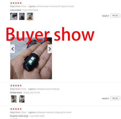 Motorcycle Lights Drone Strobe Light USB LED Anti-Collision Bike Aircraft Night Flying Mini Flashing Warning Signal Light