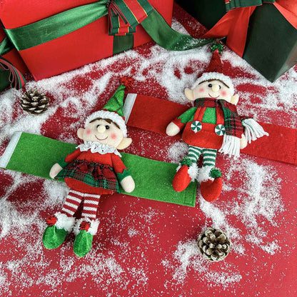 Elf fairy figurine curtain hooks, Christmas decorations, display window ornaments, hotel restaurant supplies, party props