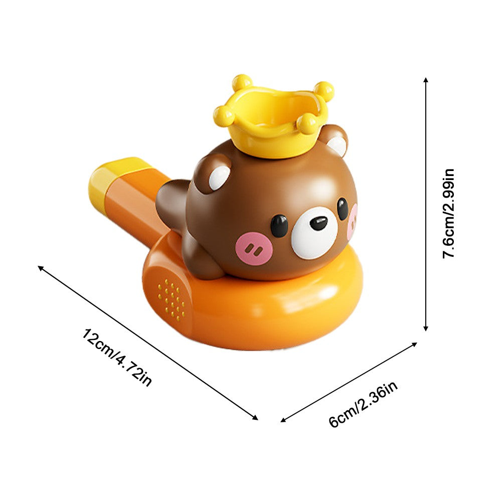 Cute Animal Whale Baby Whistle Bear Whistling for Kid Early Learning Musical Instruments Toys for Toddlers 1-3 Gift