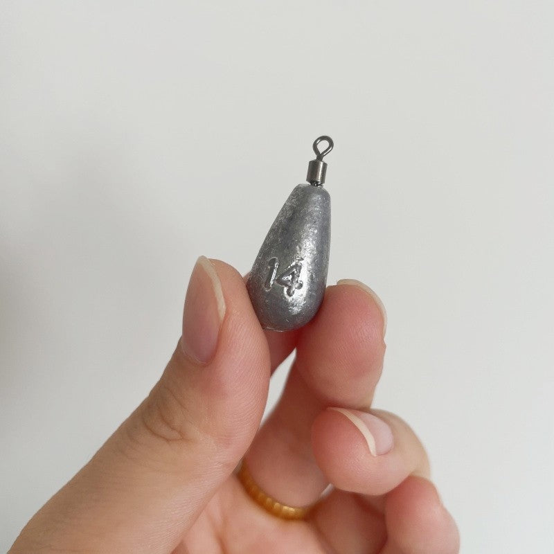 45 PEÇAS/Caixa Chumbo Drop Shot para Pesca 3.5g 5g 7g 10g 14g Chumbada Tubo Bala Pingente Jig Metal Kit Pesca Ferramenta