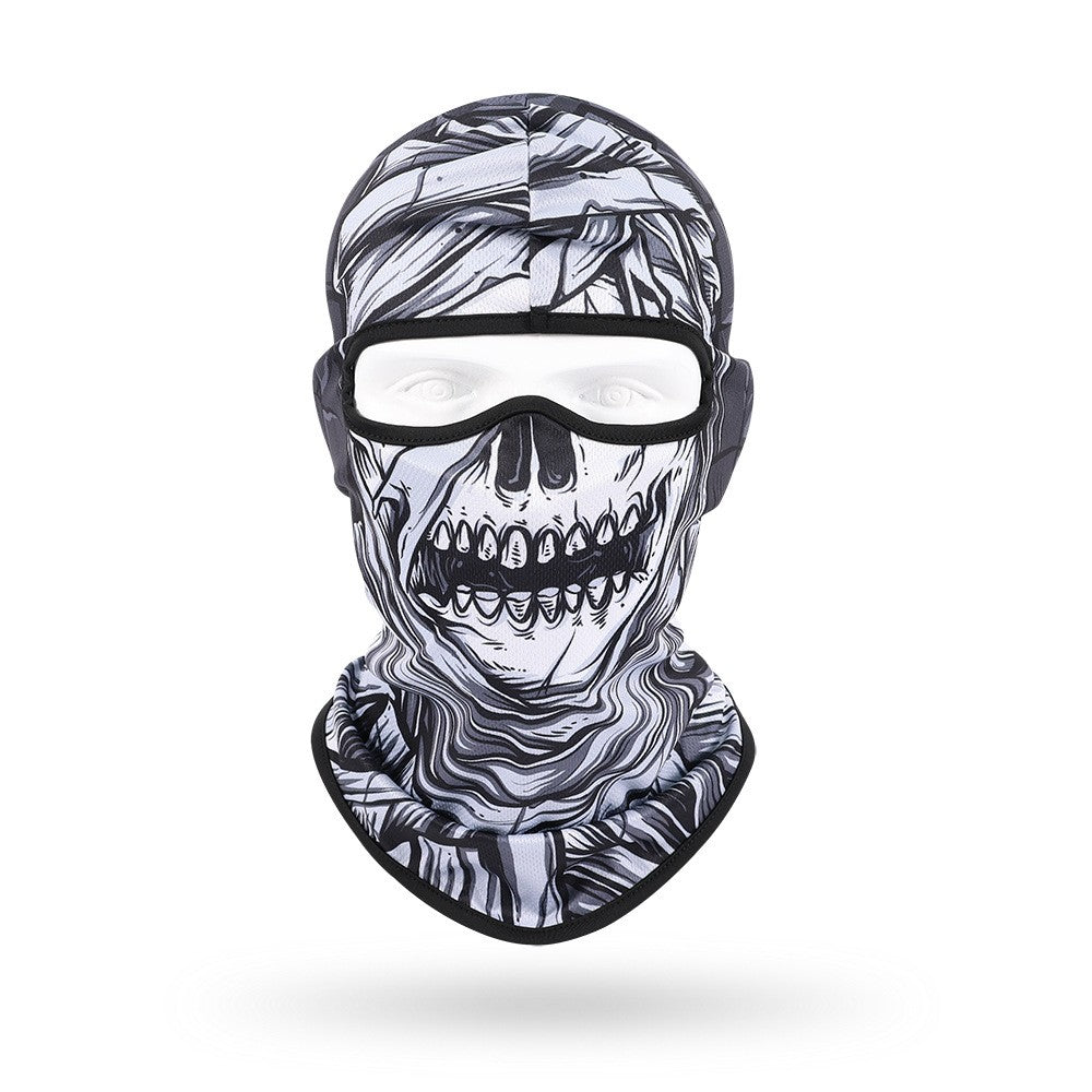 Quick-Dry Skull Face Mask - Breathable Sun Protection for Cycling & Outdoor Sports
