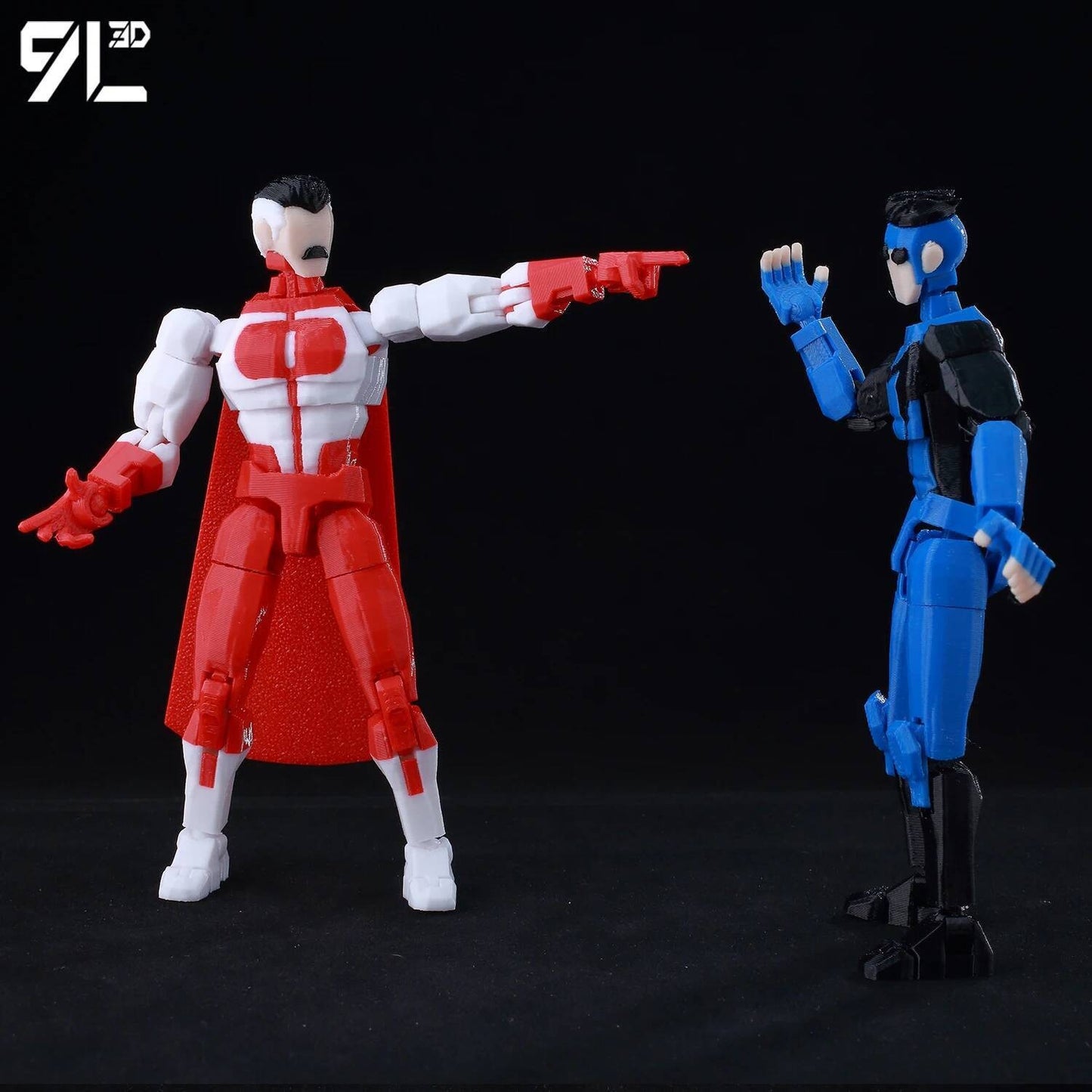 9L3D Impresso Invencível Menino Lucky13 Dummy13 Conquistar LEX Allen Super-heróis Anime Brinquedos Bonecos de Ação Modelo de Manequim Enfeites