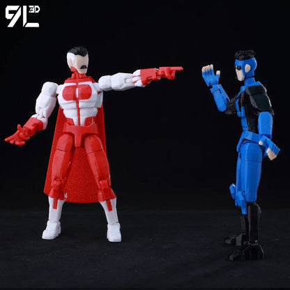 9L3D Impresso Invencível Menino Lucky13 Dummy13 Conquistar LEX Allen Super-heróis Anime Brinquedos Bonecos de Ação Modelo de Manequim Enfeites