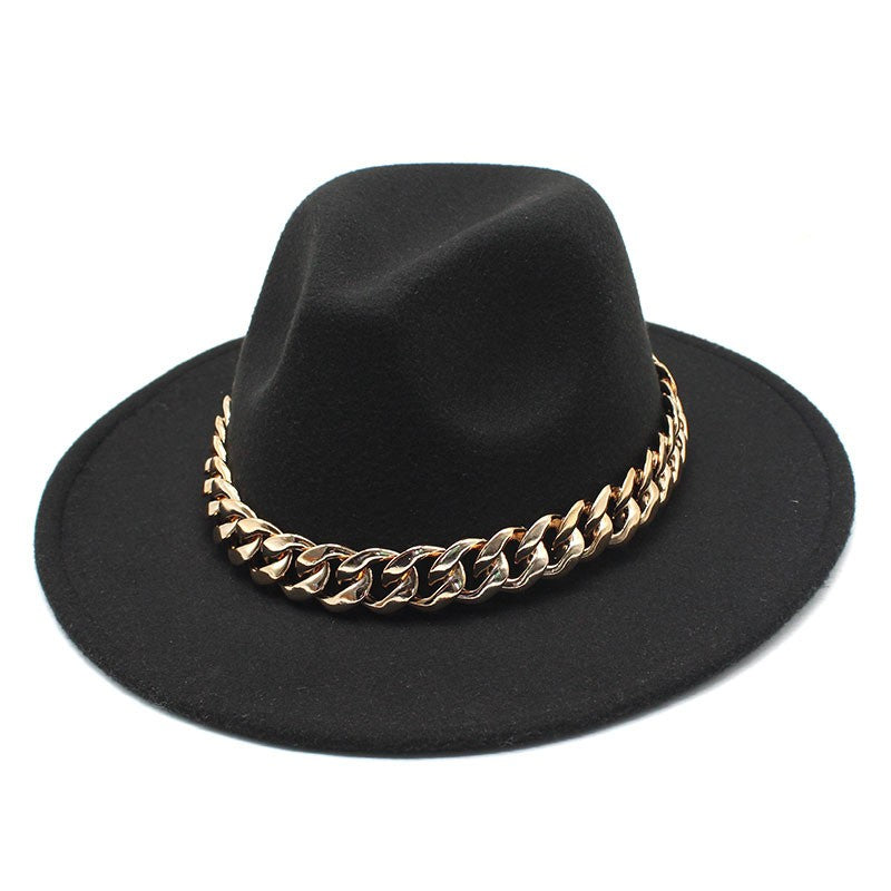 Conjuntos de 2 Peças para Mulheres com Bolsa Grande e Corrente, Chapéu Fedora, Moda 2022, Luxo, Festa, Casamento, Chapéu de Jazz ?????