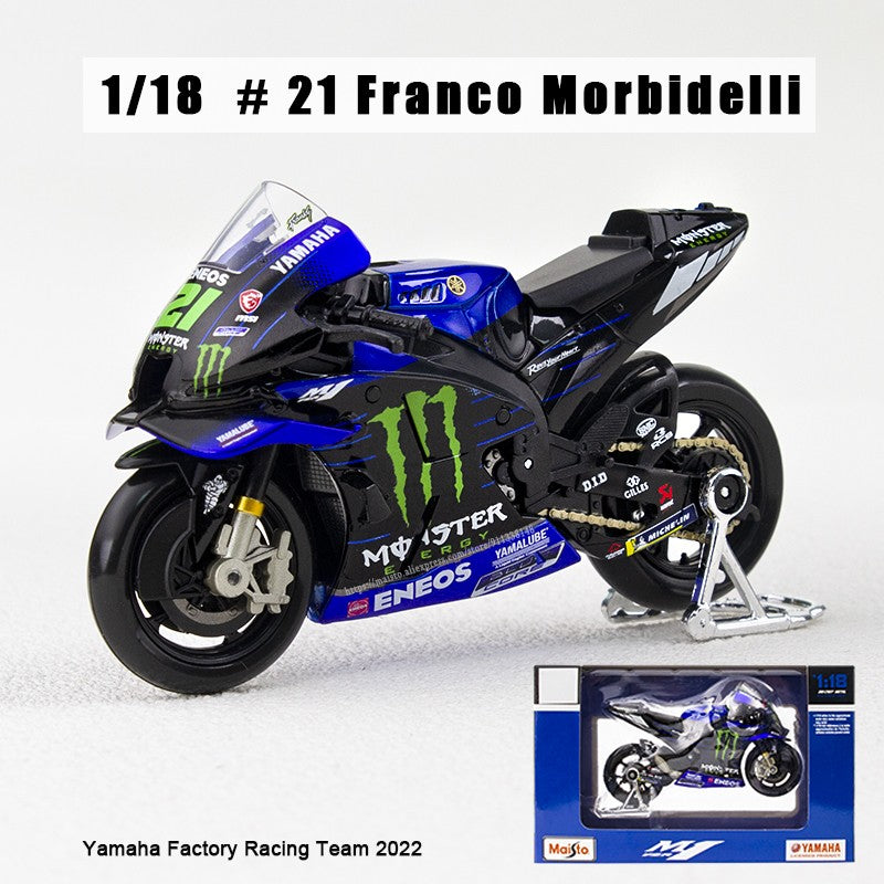 Maisto 1:18 NOVA Ducati Lenovo Team 2023 #1 Bagnaia Campeão Moto GP Corrida motocicleta de liga fundida Modelo de coleção de presente de brinquedo