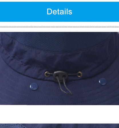 Chapéu Bucket Chapéu de Sol Proteção Solar Primavera Verão Boné Boonie Impermeável para Pesca Caminhada Jardim Safári Praia