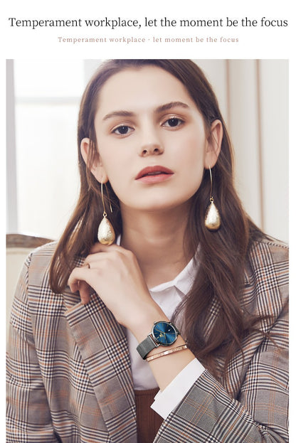 OLEVS 5869 Women Watch Fashion Simple Ultra Thin 6.5mm Quartz Women's Watch Top Brand Calendar Waterproof Women Luxury Watch