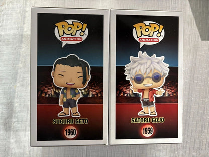 Jujutsu Kaisen Figure Satoru Gojo Suguru Geto Funko Pop Figurine 2025 Anime Expo Summer Day Limited Edition Model Toy Gift