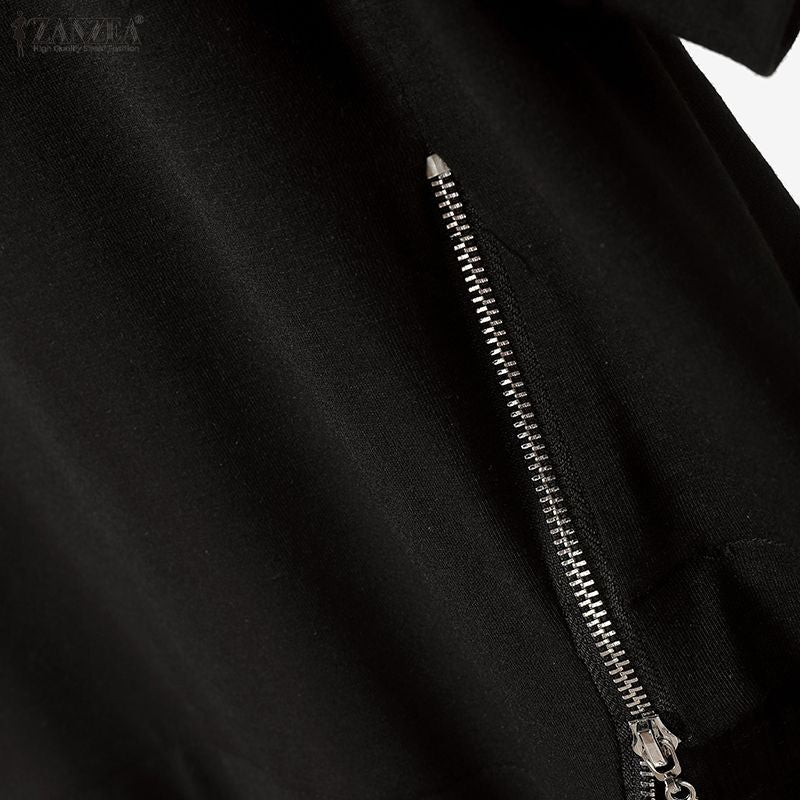 ZANZEA Women Summer Patchwork Blouse 2025 Casual O Neck Short Sleeve Tops Blusas Fashion Elegant Work Shirt Mujer Female Chemise