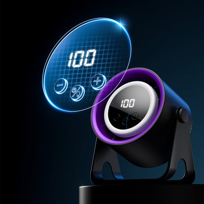 USB desktop/hanging multi-purpose small fan LCD portable small fan with LCD display power level