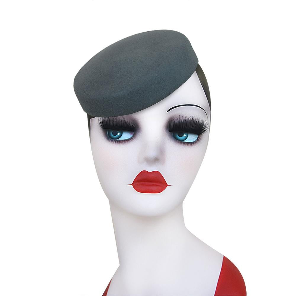Lawliet Circle Feminino Capacete Chapéus de Feltro de Lã Chapéus Pillbox Fascinator para Mulheres Suprimento de Chapelaria Base de Chapéu Chapéus de Coquetel