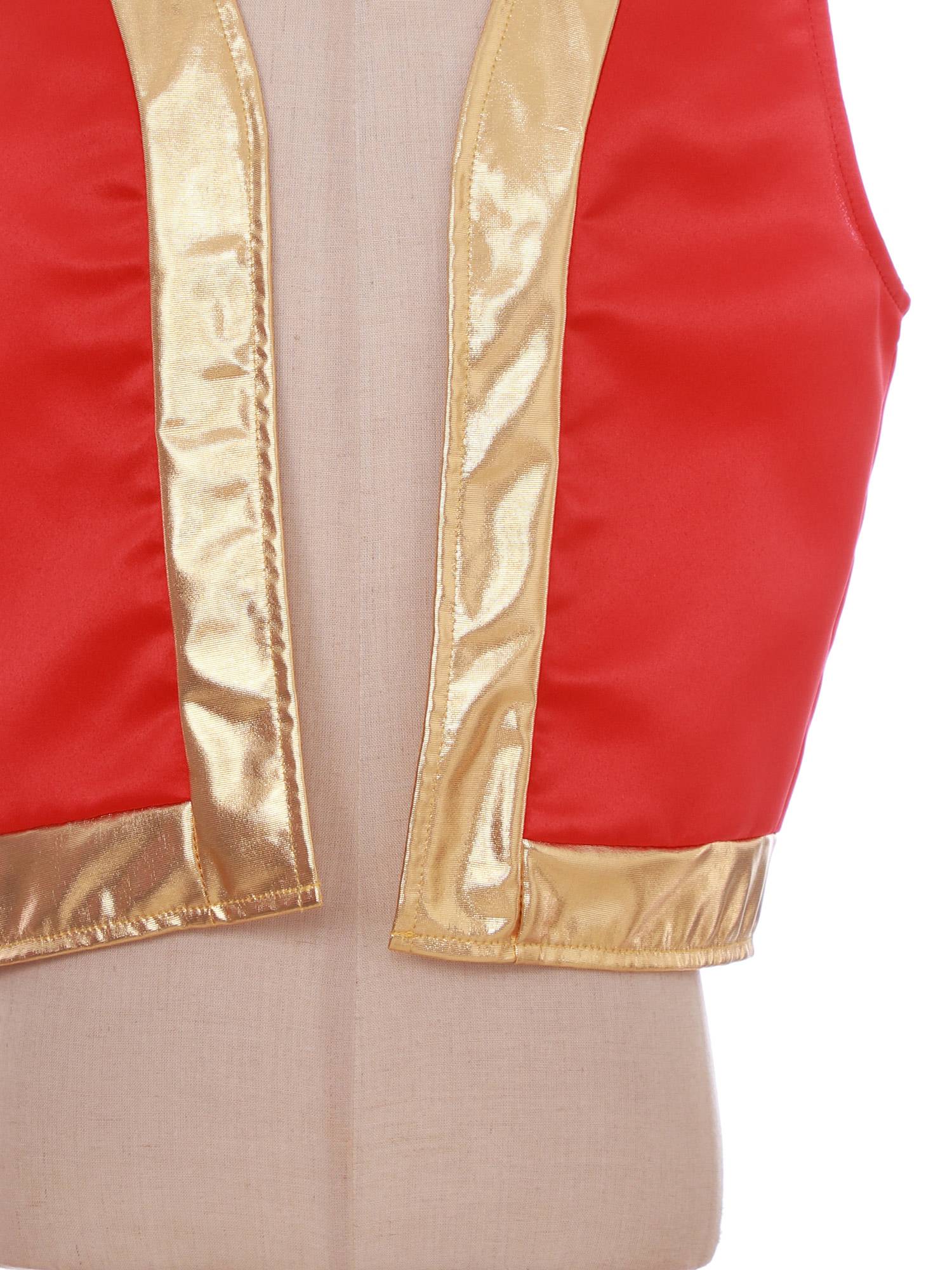 Boys Girls Halloween Toad Game Character Vest Open Front Loose Waistcoat Carnival Theme Party Super Brother Role Play Costume
