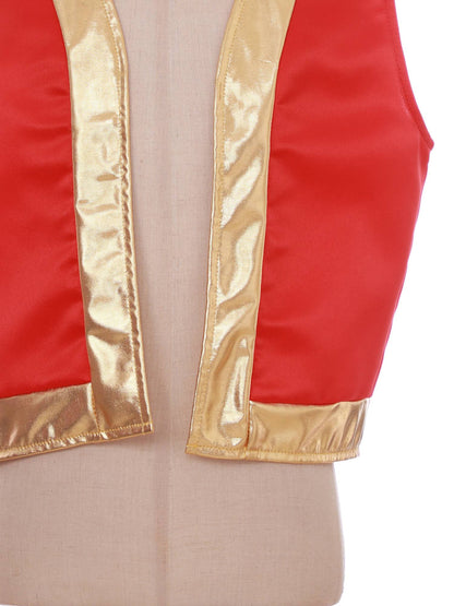 Boys Girls Halloween Toad Game Character Vest Open Front Loose Waistcoat Carnival Theme Party Super Brother Role Play Costume