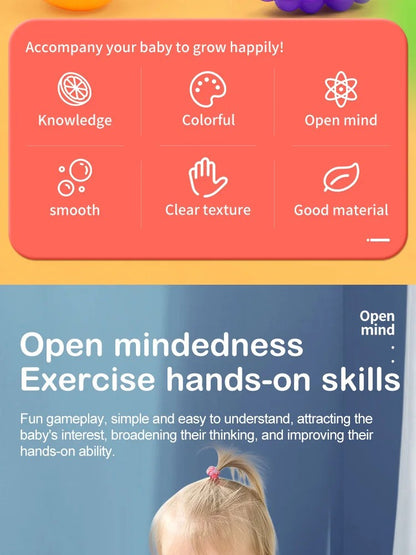 7Pcs Kids Educational Cube Shape Matching Stacking Learning Toys Educational Play Games Baby Toys