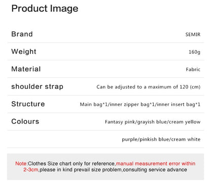 Semir Crossbody Bag Women 2025 New Chest Bag Macaron Color Dumpling Bag  Minimalist Waist Pack Shoulder Purse