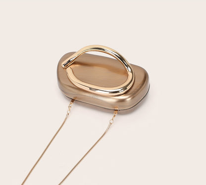 2025 Fashion Women Luxury Evening Banquet Clutch Bag Bride Metal Shoulder Wedding Purse Party Crossbody Day Closure Box Handbag